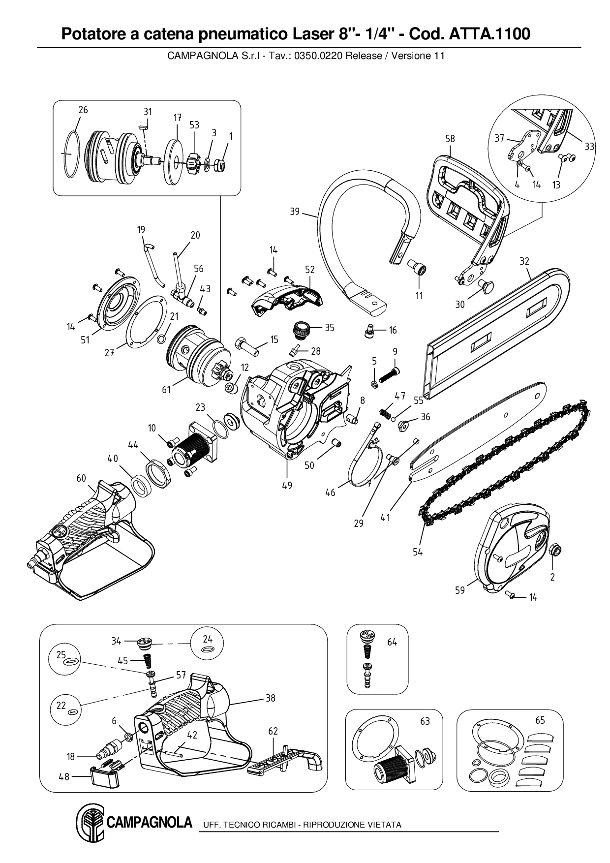 ATTA.1100_Potatore a catena pneumatico Laser